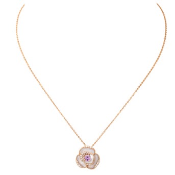 SWAROVSKY Kette mit Blumenanhänger, 33 Brillanten,