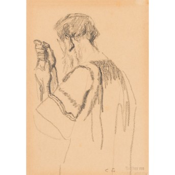 LANDENBERGER, CHRISTIAN (1862-1927) "Männliche Rückenfigur"