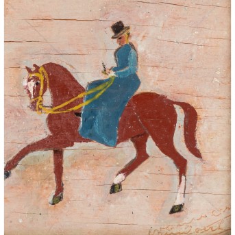 VAN WEERT, JAN (1871-1955) "Reitbildnis der Comtesse de Béthune" 1953
