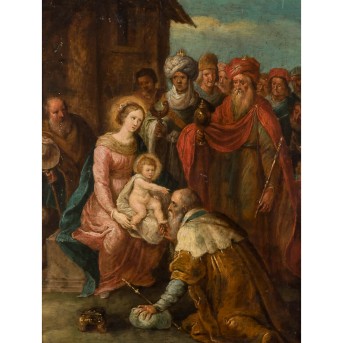 NACH FRANS FRANCKEN DER JÜNGERE "Die Anbetung der Könige"