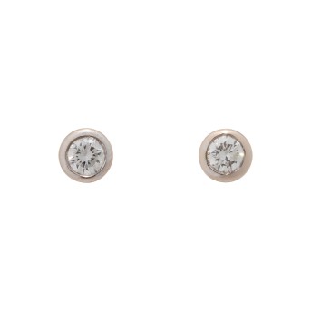 Solitär Ohrstecker mit Brillanten von je ca. 0,3 ct,
