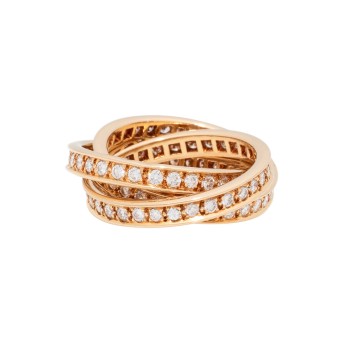 CARTIER Ring "Trinity" mit Brillanten zus. ca. 1,2 ct,