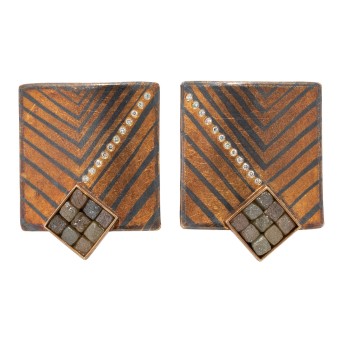 ATELIER ZOBEL Ohrclips mit Diamanten,