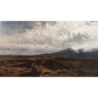 WENGLEIN, JOSEF (1845-1919) "Moorlandschaft bei Murnau"