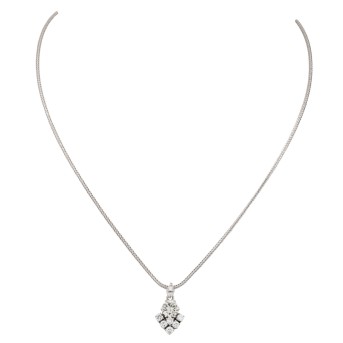 Kette mit Brillantanhänger, 