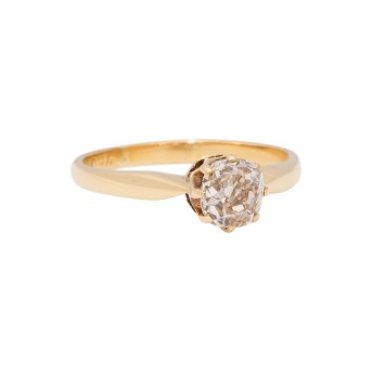 Solitärring mit Altschliffdiamant