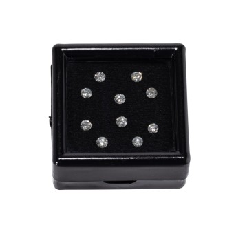 10 lose Brillanten zus. 0,57 ct,