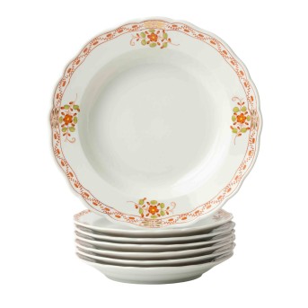 MEISSEN MEISSEN 7 Serviceteile 'Indische Malerei', 1. Wahl, vor 1934.