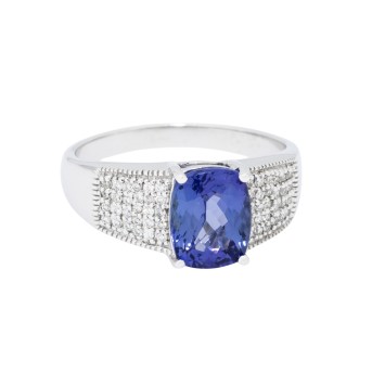 Ring mit Tansanit und Brillanten