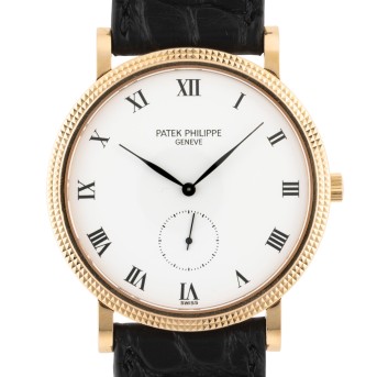 PATEK PHILIPPE Calatrava Ref. 3919R in 18K Roségold mit Box und Papieren von 1998.