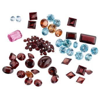Konvolut Farbedelsteine zus. 92 ct,