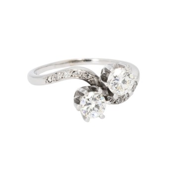 Ring mit 12 Diamanten von zus. ca. 1,10 ct,
