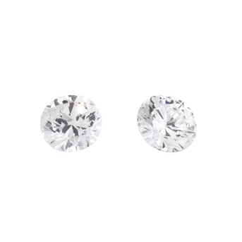 Paar lose Brillanten zus. 0,59 ct,