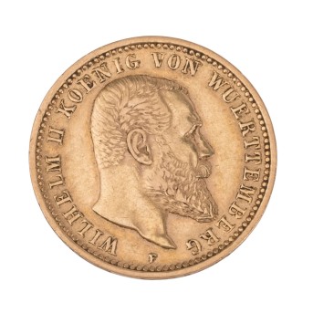 Dt. Kaiserreich Württemberg/GOLD - Wilhelm II 10 Mark 1904/F