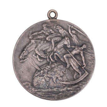 Dt. Kaiserreich (1871-1918) - SILBERmedaille zur Erinnerung an den Weltkrieg