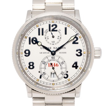 ULYSSE NARDIN Marine Chronometer Herrenuhr, Ref. 26322. Mit Papieren aus 1998.