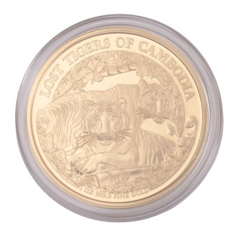 Kambodscha /GOLD - 1 Unze 'The Lost Tiger of Cambodia' 30.000 Riels 2024