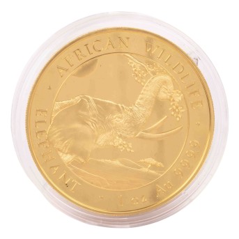 African Wildlife - Elephant 1 Unze Gold, 1.000 Shillings 2023 PP