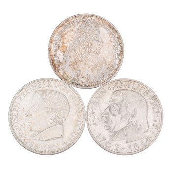 BRD/SILBER - 3x 5 DM aus den Top 5,
