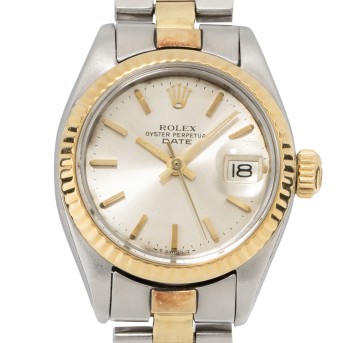 ROLEX Lady Date 26 Ref. 6917 in Stahl/Gelbgold mit Oyster-Band.
