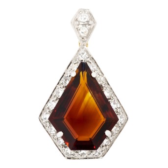 H.STERN Anhänger mit Citrin und Diamanten
