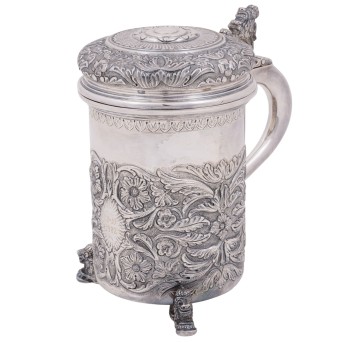 Wohl DEUTSCH Silberhumpen, 835 Silber, um 1982,