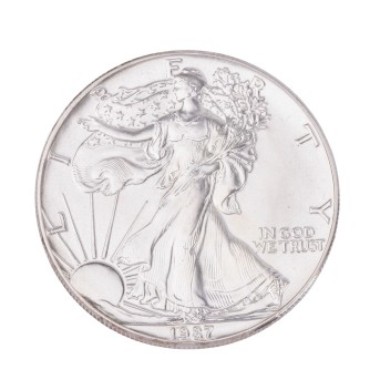 USA /SILBER - 1 x 1$ American Silver Eagle, 1 oz 1987