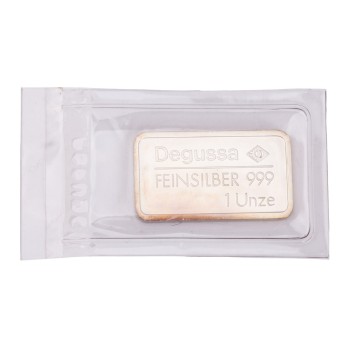 SILBERmotivbarren von Degussa