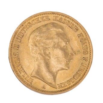 Dt. Kaiserreich Preussen/GOLD - Wilhelm II 20 Mark 1910