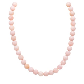 Collier aus rosa Opalkugeln