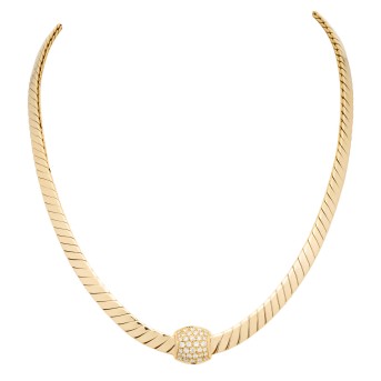 WELLENDORFF Vintage Collier mit Brillanten