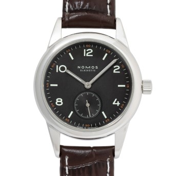 NOMOS Club "dunkel" Herrenuhr, Ref. 4714. Box und Papiere 2013.