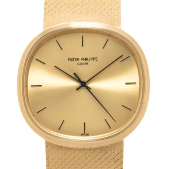 PATEK PHILIPPE Ellipse Ref. 3686 "Backwinder" in 18K Gelbgold.