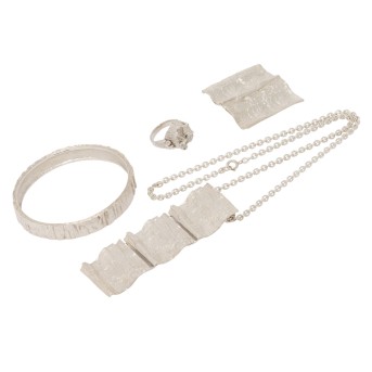 ANTON MICHELSEN Silberschmuckset,