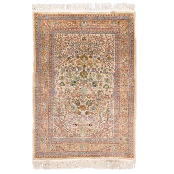 Orienttepich aus Seide. HEREKE/TÜRKEI, 20. Jh., ca. 118x84 cm.