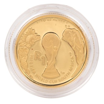 Südafrika /GOLD - 1 Rand FIFA Südafrika 2010 PP
