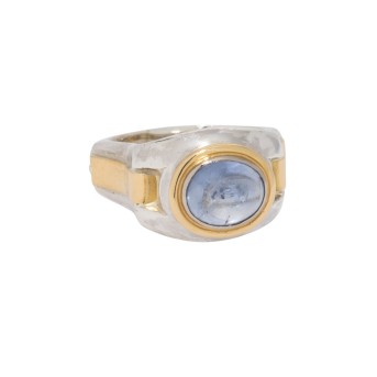 Ring mit Saphircabochon ca. 5 ct,