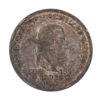 BRD – 5 DM 1955/F, Schiller,
