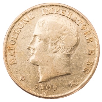 Italien - Napoleon Bonaparte, 20 Lire 1809-M