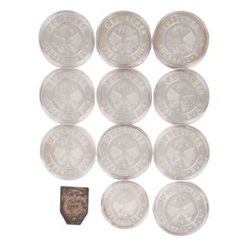 Fussball / SILBER - Ca. 225 Gramm fein in Form von
