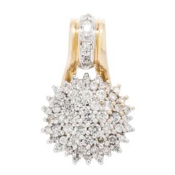 Anhänger mit Brillanten von zus. ca. 1,30 ct,