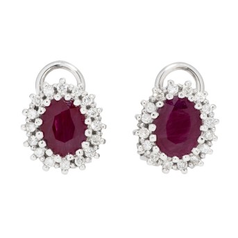 Paar Ohrclipstecker mit 32 Brillanten von zus. ca. 0,5 ct,