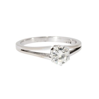Solitairering mit Brillant von ca. 0,60 ct,