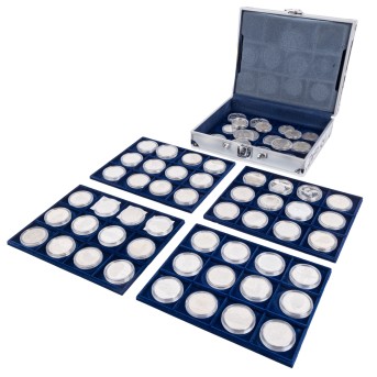 USA/SILBER – Sammlung in Koffer mit insg. ca. 1458g fein,
