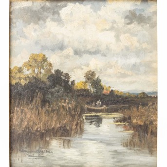 FREITAG, CLEMENS (1883-1969) "Moorlandschaft im Herbst"