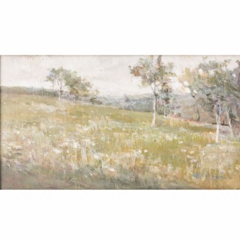 BELLONI, GIORGIO (1861-1944) "Campo fiorito"