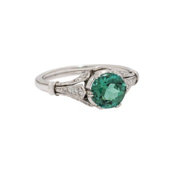 Ring mit Turmalin und Diamanten,