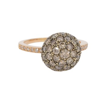 Ring mit Brillanten von zus. ca. 4,5 ct,
