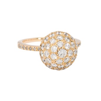 Ring mit Brillanten von zus. ca. 4,9 ct,