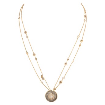 Collier mit Brillanten von zus. ca. 2,7 ct,
